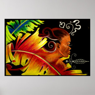 Poster Verre de la flamme V