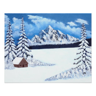 Poster Verre de Miracle Hivernal