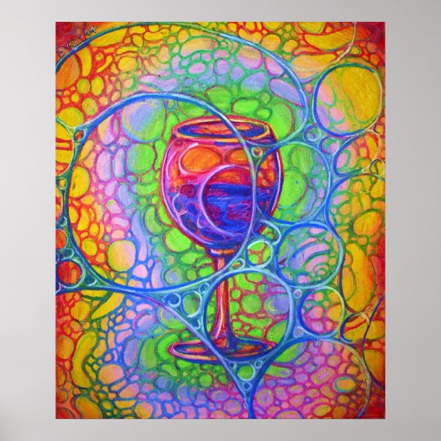 Poster Verre de vin (Devant)