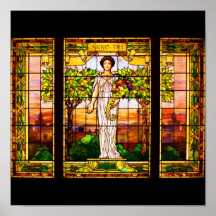 Poster Verre-Tiffany Affiche-Souillé 9