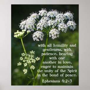 Poster Vers de bible au sujet de l'amour Ephesians 4 :