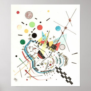 Poster Vers la mer et le soleil de Wassily Kandinsky