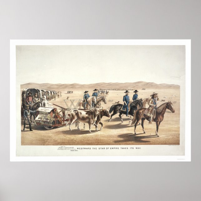 Poster Vers l'ouest, l'étoile de l'Empire prend son chemi (Devant)