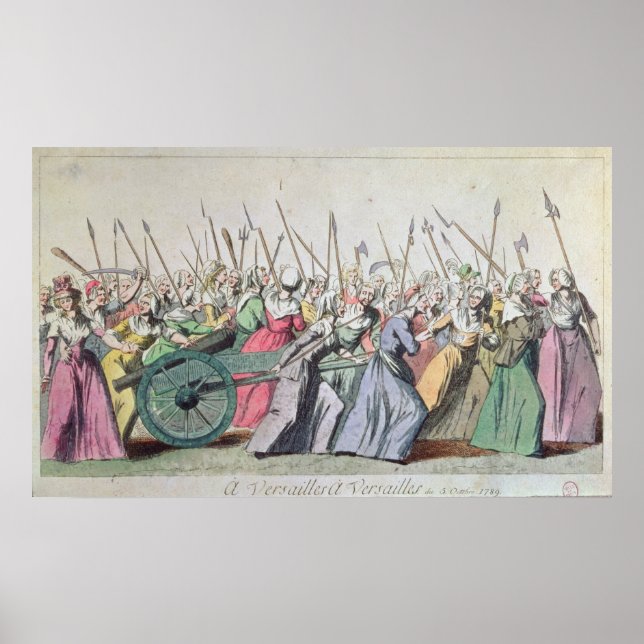 Poster Versailles, Marche des femmes de Versailles (Devant)
