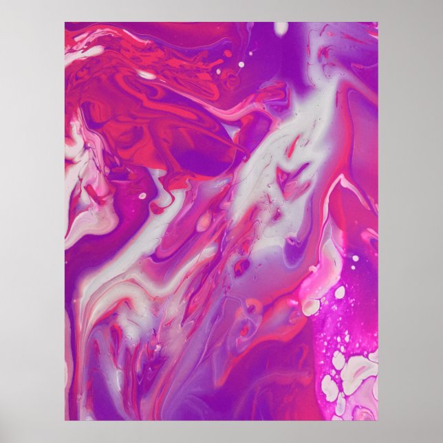 Poster Verser acrylique Abstrait (Devant)