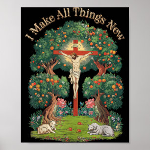 Poster Verset biblique Foi chrétienne Église chrétienne J