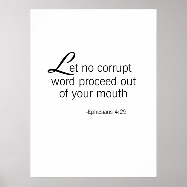 Poster verset de la Bible (Devant)