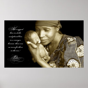Poster verset de la Bible de Noël. Photo prise au Rwanda 