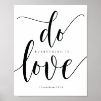 Versets bibliques - faites tout ce qui est amoureu