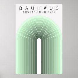 Poster vert Bauhaus Sage