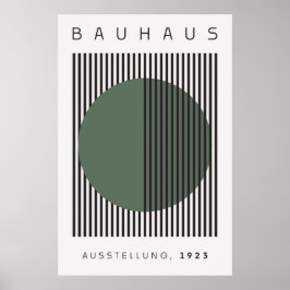 Poster vert Bauhaus Sage