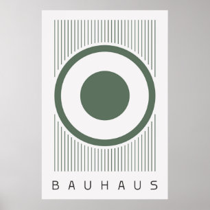 Poster vert Bauhaus Sage