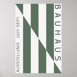 Poster vert Bauhaus Sage