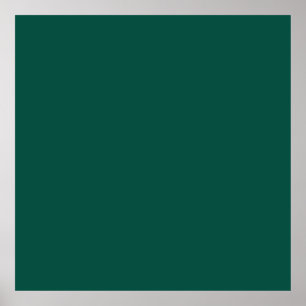 Poster Vert bleu (roue couleur) Vert profond de la mer