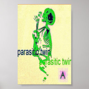 Poster Vert jumeau parasite (d'affiche)