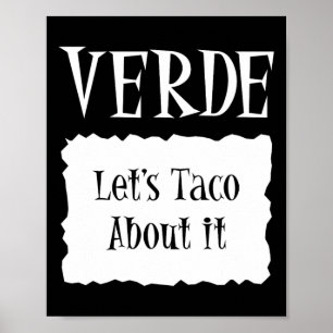 Poster Vert - Paquet chaud Halloween Costume Taco