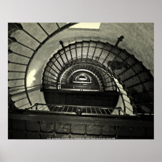 Poster Vertigo - Sprial Treppe in Curri...