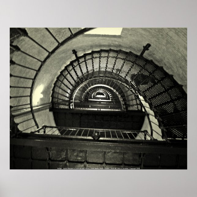 Poster Vertigo - Sprial Treppe in Curri... (Vorne)