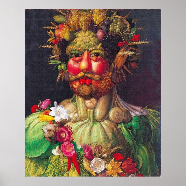 Poster Vertumnus - Giuseppe Arcimboldo (Devant)