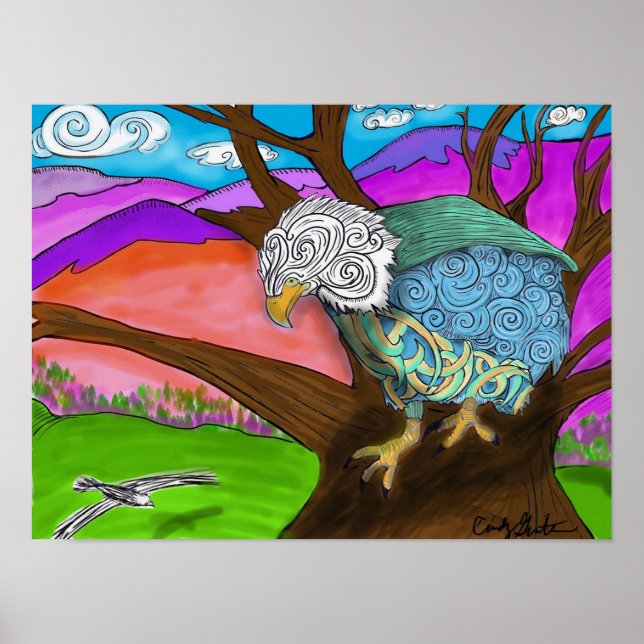 Poster Veste de surveillance de l'ombre (Devant)