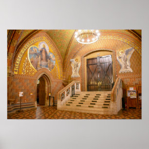 Poster Vestibule de l'église Matthias, Budapest, Hongrie