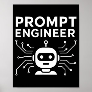 Poster Vêtement d'ingénieur de prompt drôle cadeau d'humo