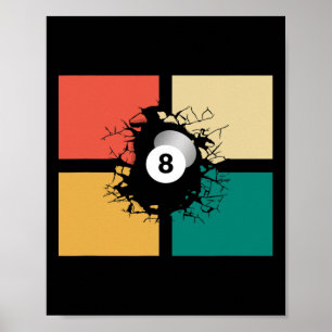 Poster Vêtements de billard - Billiards