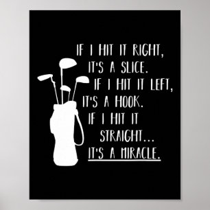 Poster Vêtements De Golf Amusants Et Vêtements De Golf Am