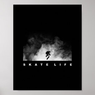 Poster Vêtements de skateboard de skateboarding - Skateur