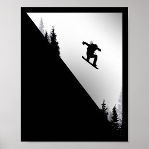 Poster Vêtements de snowboard - Snowboard Snowboarder Sno