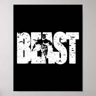 Poster Vêtements de sport Beast Vêtements de gym Vêtement