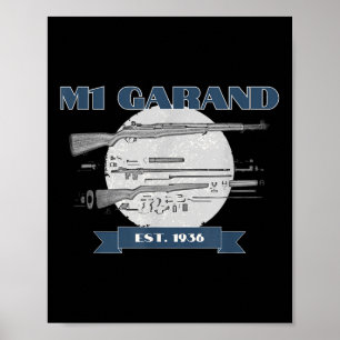 Poster Vêtements M1 Garand - Uni-adultes, Noir,