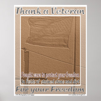 Poster Vétéran du Merci des guerres étrangères Imprimer