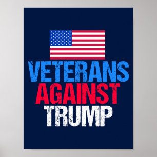 Poster Vétérans contre l'élection bleue de Trump