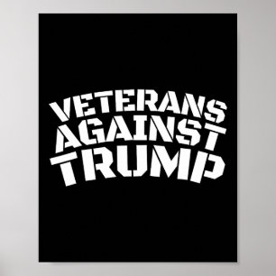 Poster Vétérans contre Trump Anti-trump Vétérans contre
