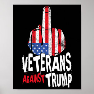 Poster Vétérans contre Trump Vétérans militaires anti-Tru
