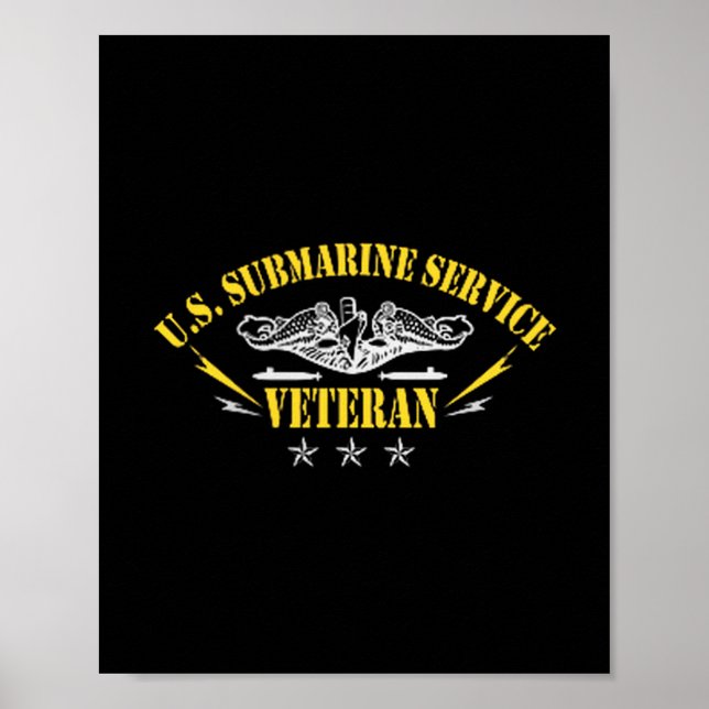 Poster Veterans Day U.s Submarine Force Silent Service Lo (Devant)
