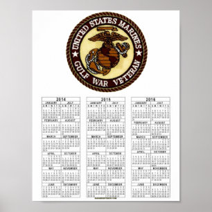POSTER VÉTÉRINAIRE DE GUERRE DE GOLFE
