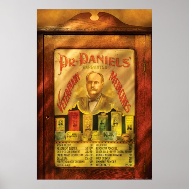 Poster Vétérinaire - Dr Daniels, Médicaments vétérinaires (Devant)