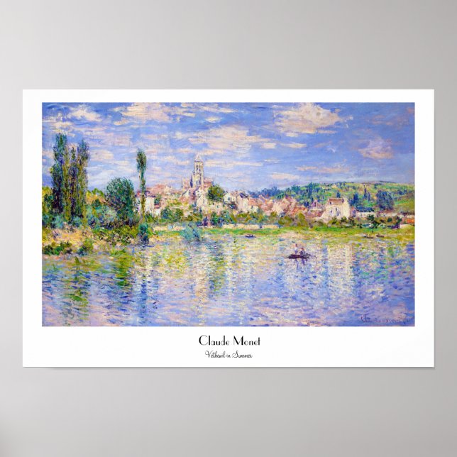 Poster Vetheuil en Claude Monet d'été (Devant)