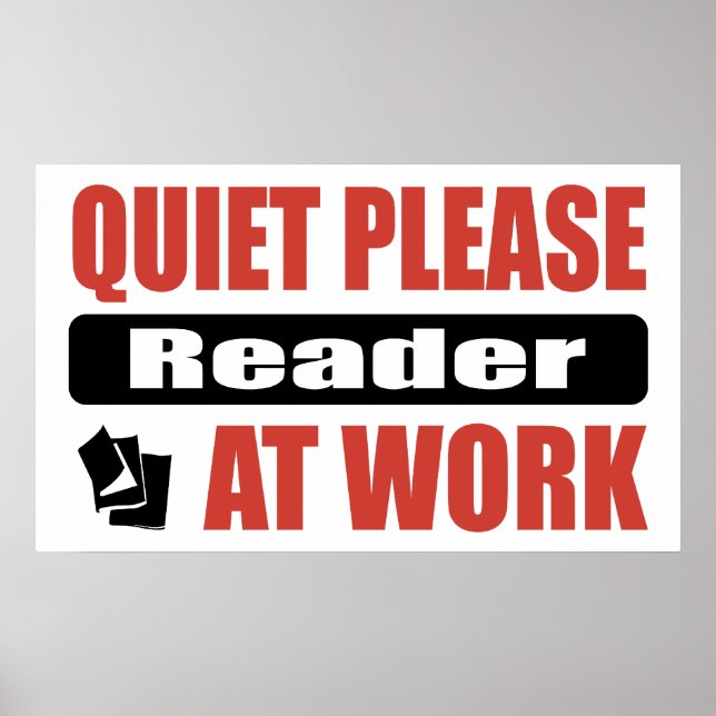 Poster Veuillez Lire Au Travail (Devant)