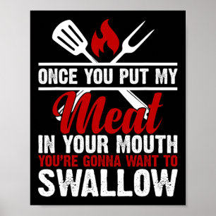 Poster Viande Adulte Sale Dans Votre Bouche Viande Drôle 