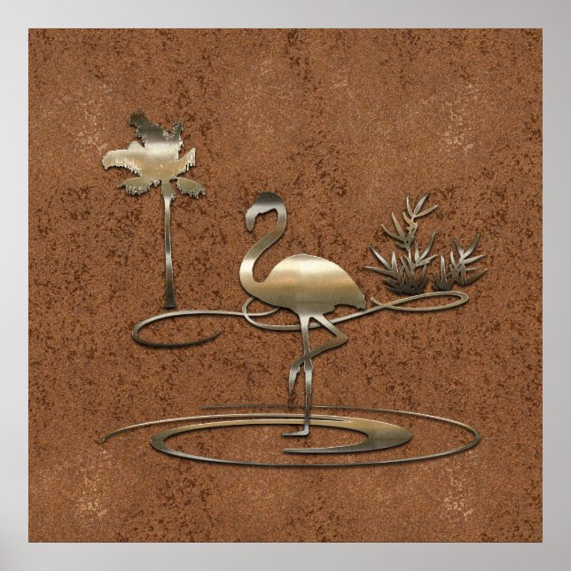 Poster Vibe de vacances Gold Retro (Devant)