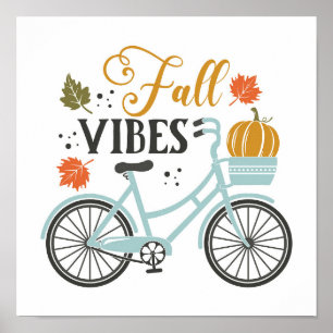 Poster Vibes Automatiques À Vélo