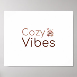 Poster Vibes Confortables, Design De Vacances Chaleureux