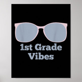 Poster Vibes de 1re année - Rentrée scolaire Première ann