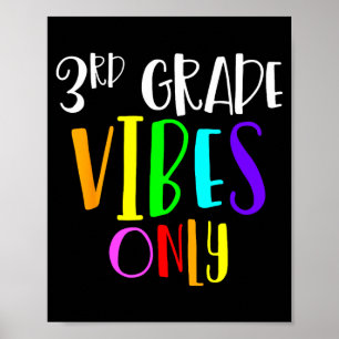 Poster vibes de 3e seulement retour à l'école nouvelle 3e