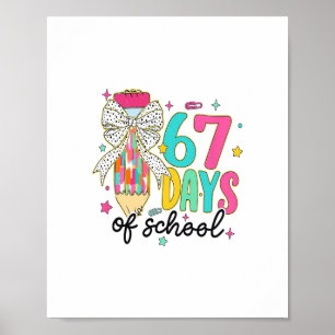 Poster Vibes de 67 jours d'école Drôle Six Sept 67 Meme