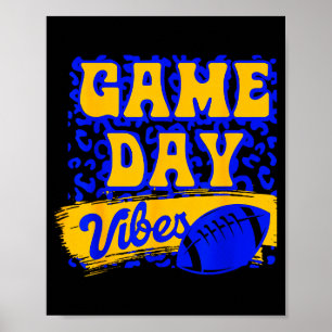 Poster Vibes de jour de match Saison de football Football