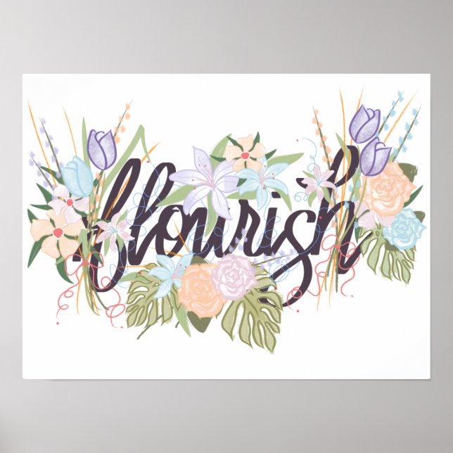 Poster Vibes de la reine florale (Devant)